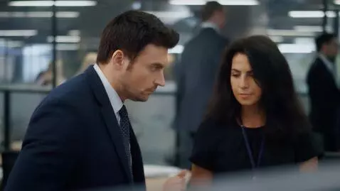 AI Video from prompt: Первый кадр увеличенное лицо мужчины глаза опуще