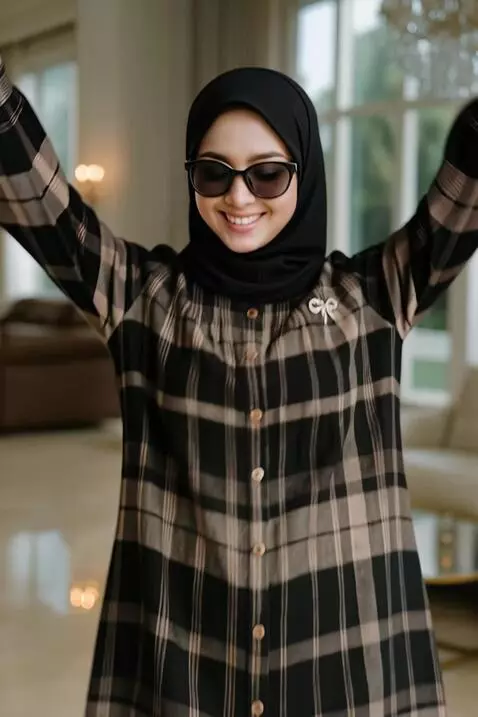 AI Video from prompt: Buat wanita tersebut menari seperti sedang denge