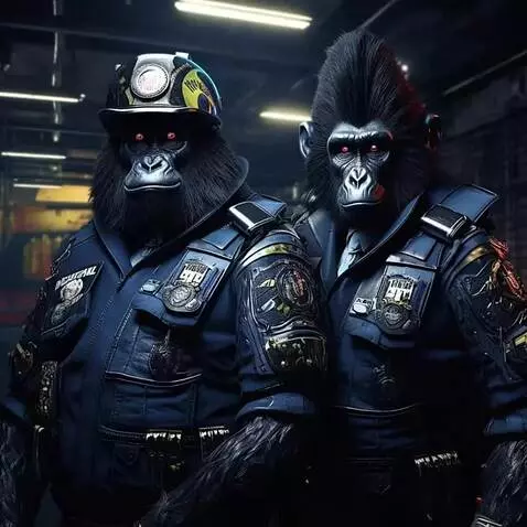 AI Video from prompt: fomo cops defending free speech