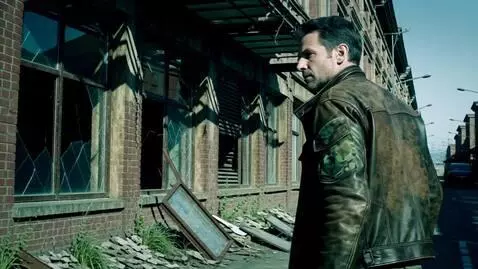 AI Video from prompt: Character/Subject:** A rugged, man in his late 2