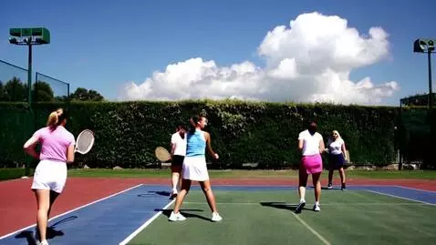 AI Video from prompt: women played in tennis