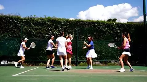 AI Video from prompt: women played in tennis