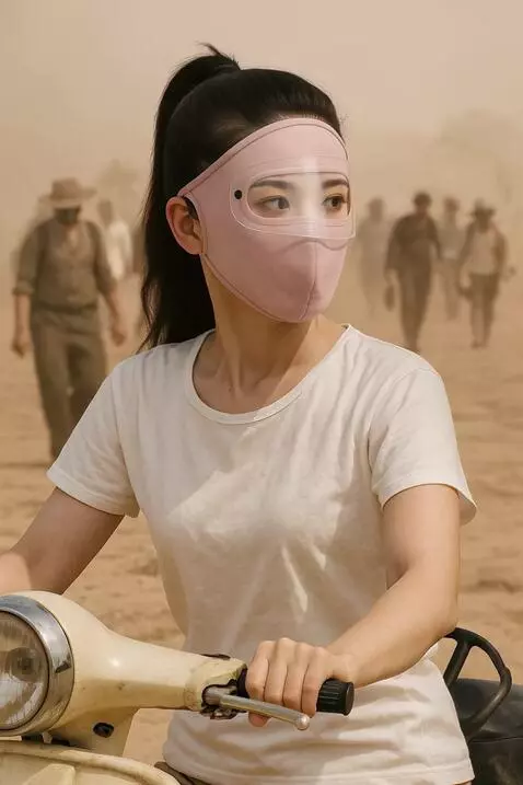 AI Video from prompt: seorang wanita melihat kekiri dan kekanan