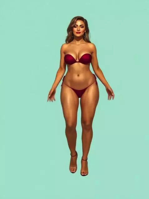 AI Video from prompt: She danced, cutely, to the salsa music that was 