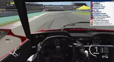 AI Video from prompt: POV: F1 racer driving on speed track