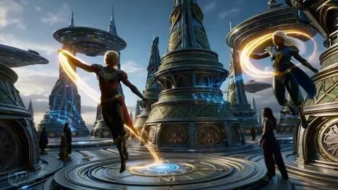 AI Video from prompt: Create a video of 'Hidden City', a futuristic We