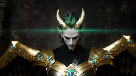 AI Video from prompt: Detailed portrait of a mutant, a man with very s