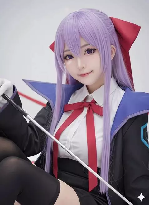 AI Video from prompt: 帮我将上图的人物生成一个视频：·面部："8K超写实面部建模，柔肤滤镜（强度40%)，虹膜动态高光