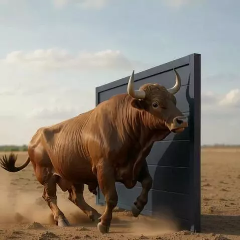 AI Video from prompt: The bull depicted in the painting, after running