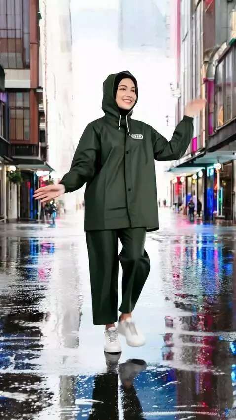 AI Video from prompt: Wanita berjoget santai dan gerakannya serasi,bad