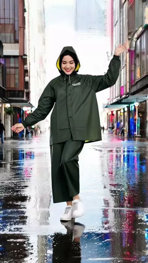 AI Video from prompt: Wanita berjoget santai dan gerakannya serasi,bad