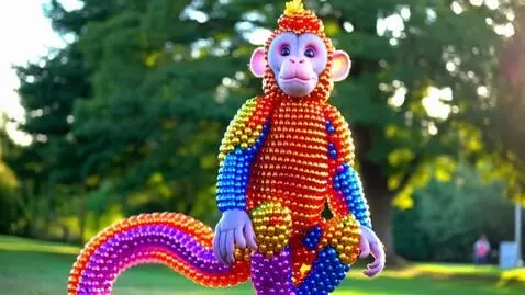 AI Video from prompt: A short 8-second cinematic 3D animation opens wi