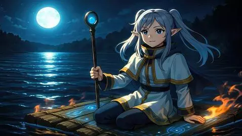 AI Video from prompt: The elf should move her body a little (idle anim