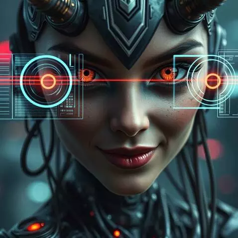 AI Video from prompt: The girl looks intently at the camera, smiling s