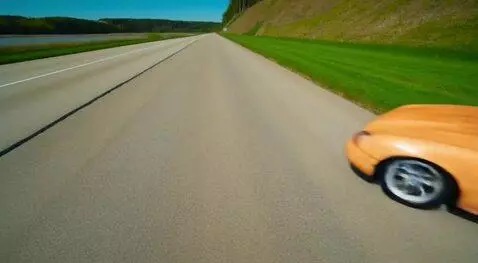 AI Video from prompt: «Динамичный старт»  Линия автомобиля «влетает» с