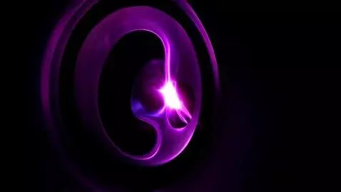 AI Video from prompt: сделай геймерский значок загрузки в чёрно фиолет