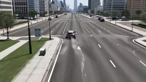 AI Video from prompt: Вид сзади. Эпичный широкий план. Черный и белый 