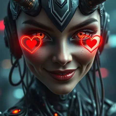 AI Video from prompt: The girl looks intently at the camera, smiling t