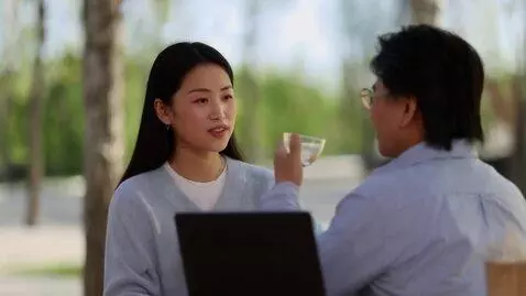 AI Video from prompt: Dialogue 3: University Discussion Professor: Tod