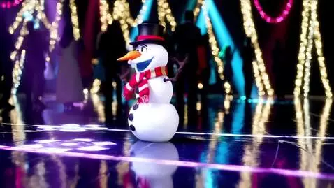 AI Video from prompt: snowman dancing on dance floor