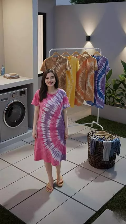 AI Video from prompt: walked into the kitchen, smiling.