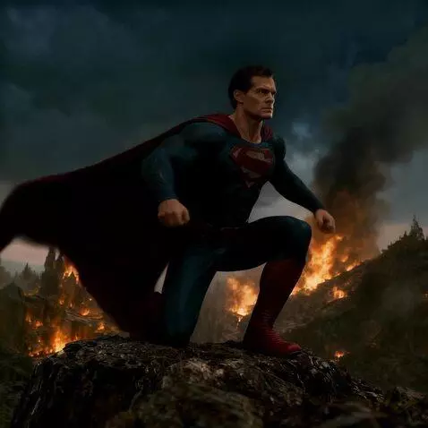 AI Video from prompt: Explosive superhero flight