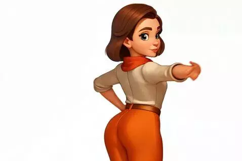 AI Video from prompt: This wonderful girl is dancing on a white backgr