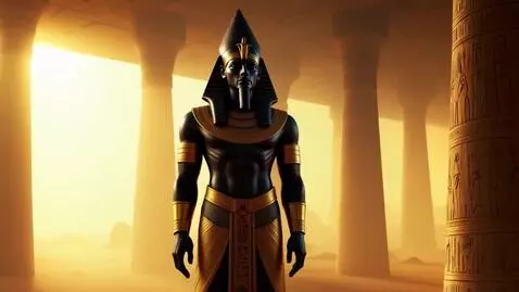 AI Video from prompt: Inside a vast, ancient Egyptian temple buried be