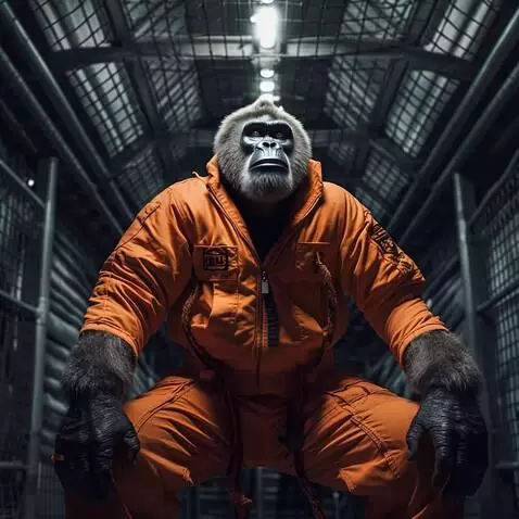 AI Video from prompt: this fomo ape is explaining to the viewers why h