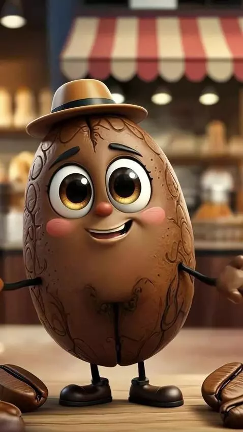 AI Video from prompt: Персонаж выглядывает из за правого края кадра од