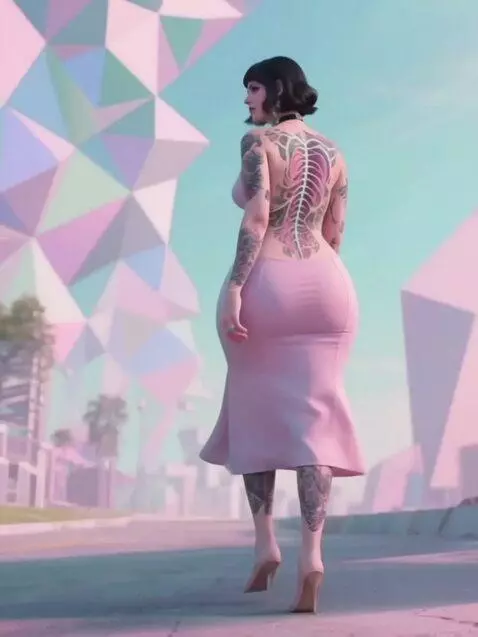 AI Video from prompt: She walked by and my heart leapt... it wasn't th