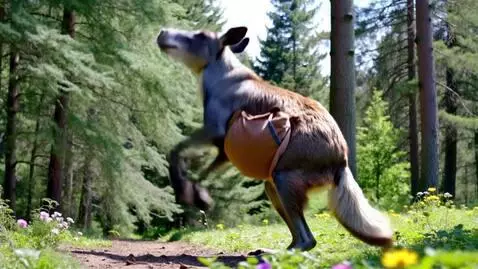 AI Video from prompt: Please create animal that is half moose and half