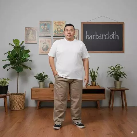 AI Video from prompt: mempromosikan celana yang dipakai kamera fokus k