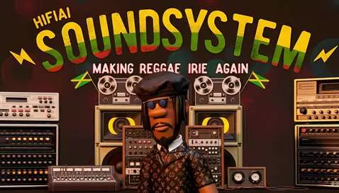 AI Video from prompt: Character turns around to play with the analog g