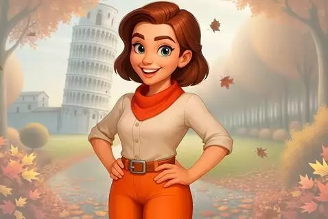 AI Video from prompt: The girl in the picture is standing near the Lea