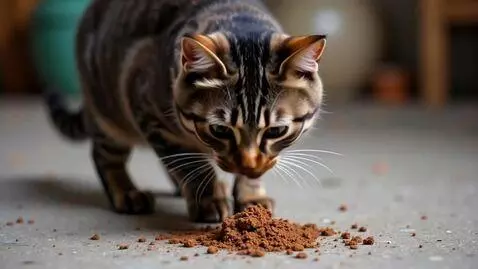 AI Video from prompt: Котик он у видел то что там говно