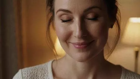 AI Video from prompt: Wanita itu menengok ke arah kamera lalu mengedip