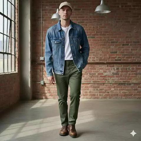 AI Video from prompt: buat vidio bergerak jalan pose fokus pada setela