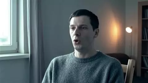 AI Video from prompt: the person repeats and speaks in Russian "Что...