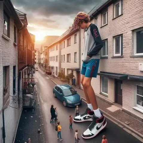 AI Video from prompt: Compare your big sneakers with the car