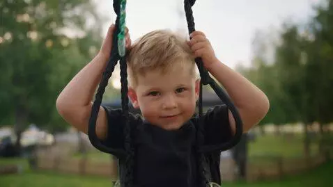 AI Video from prompt: 3 year old on monkey bars