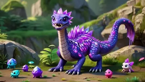 AI Video from prompt: Hyper-realistic and hyperdetailed dragon woth am