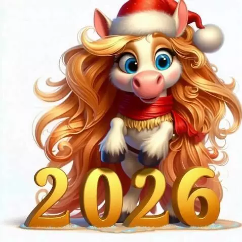 AI Video from prompt: Лошадь танцует и прыгает на цифры