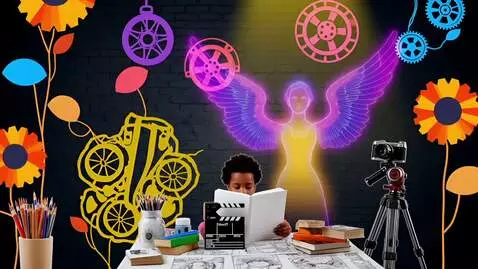 AI Video from prompt: A vibrant street art mural on a dark brick wall.