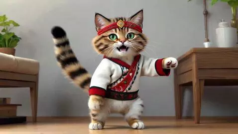 AI Video from prompt: котка която танцува народни танци