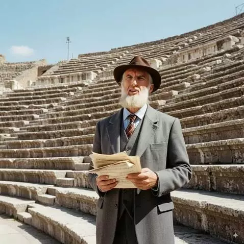 AI Video from prompt: The man talks emotionally, dropping music sheets