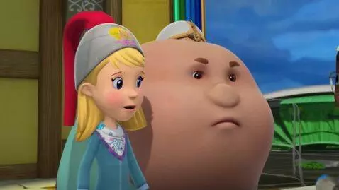 AI Video from prompt: A girl with big front and thick back