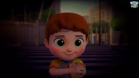 AI Video from prompt: "A mother walks happily holding her child's hand