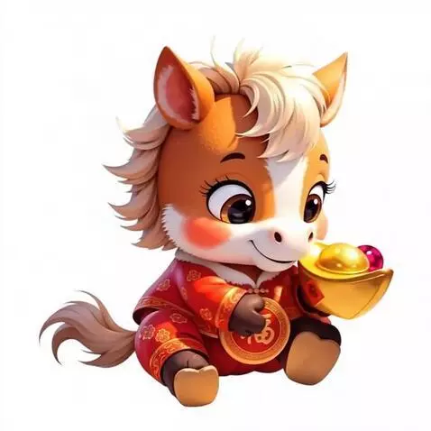 AI Video from prompt: Лошадь дарит золотые монеты, рубины и алмазы