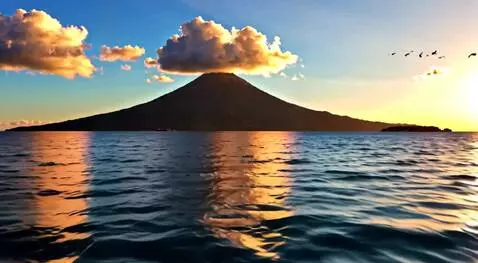 AI Video from prompt: 9:16 vertical video, cinematic drone shot at wat